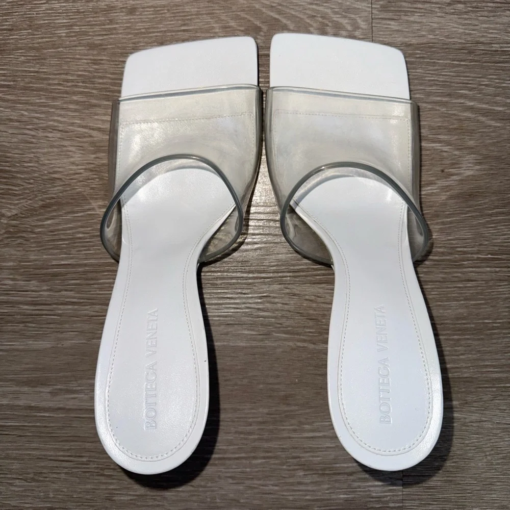 Bottega Veneta Clear and White Heels - Picture 2 of 8